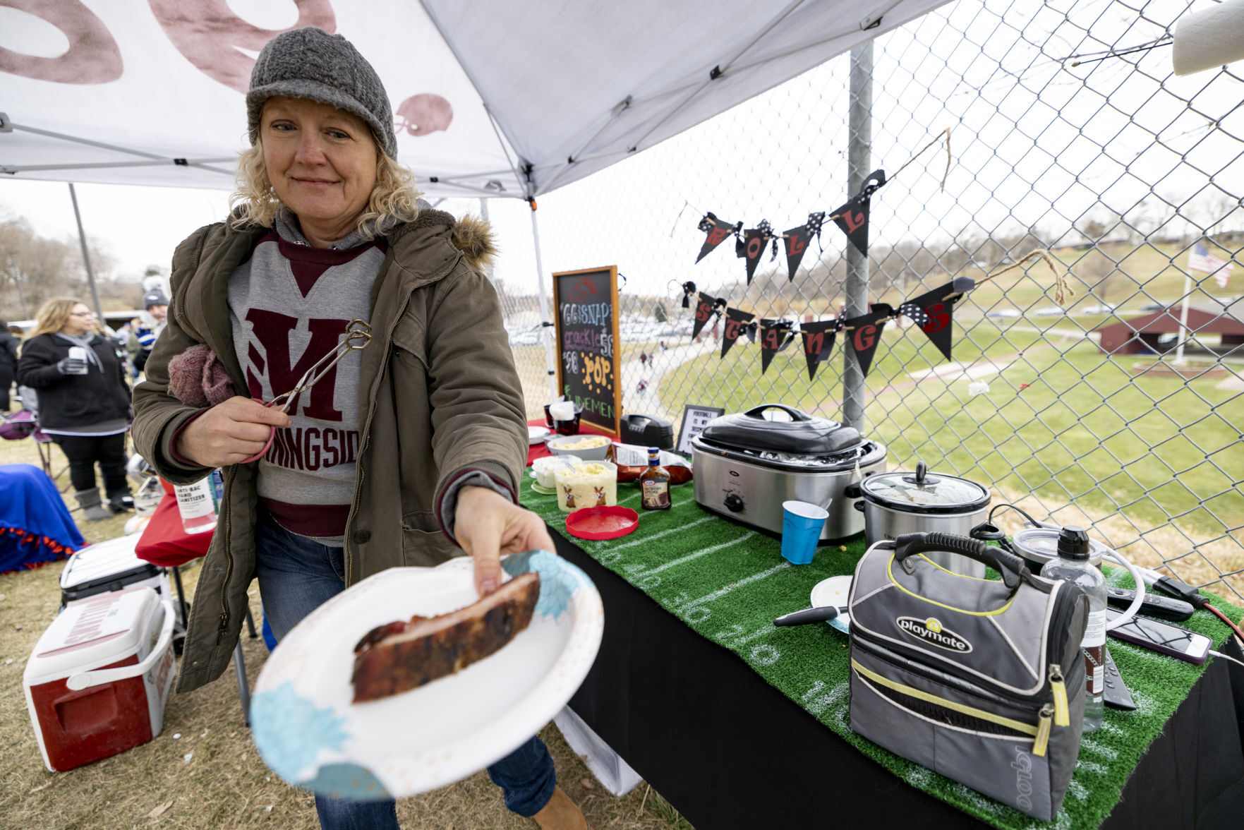 Tailgating before Morningside plays Northwestern